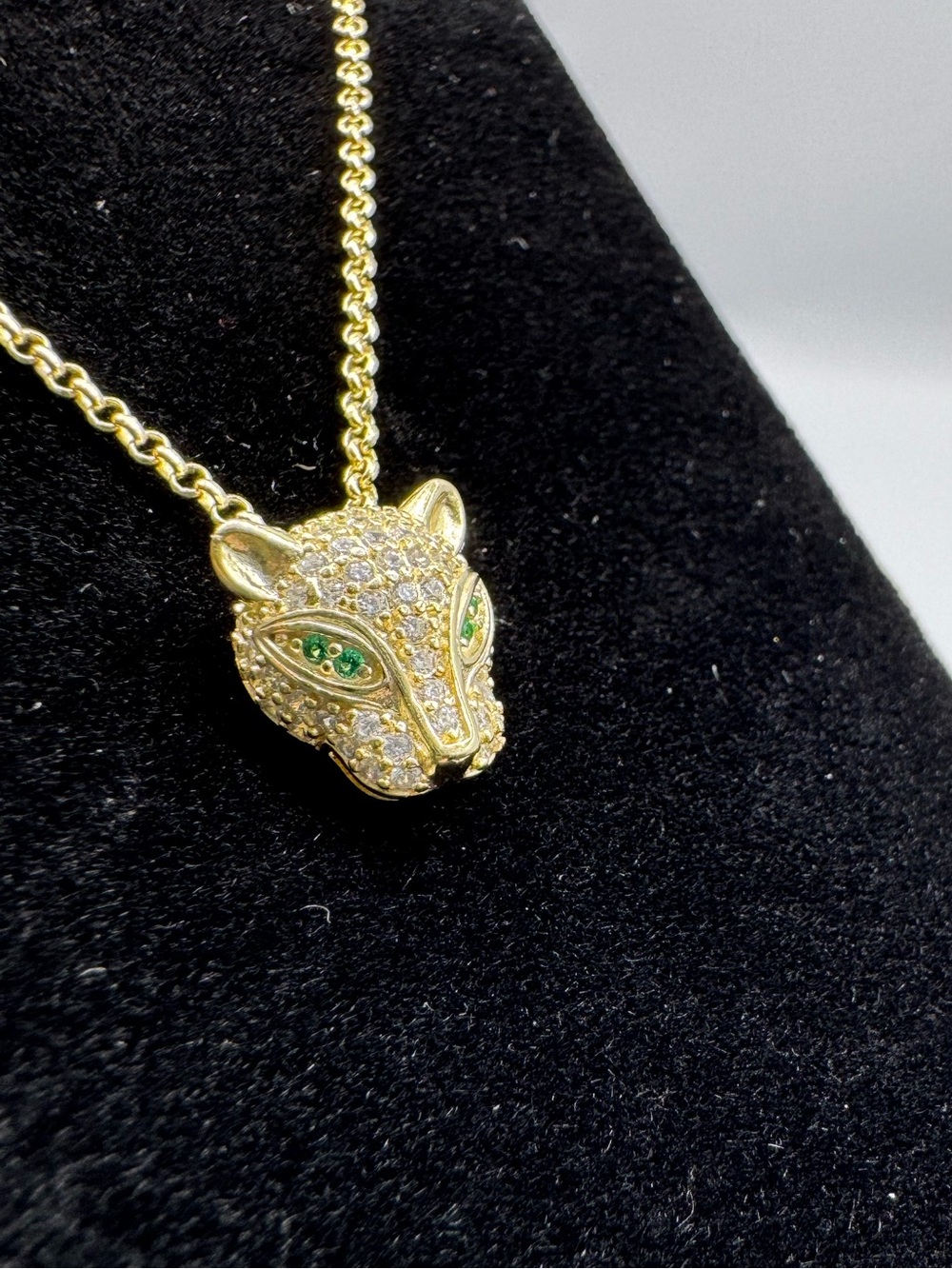 14k Petite Panther Pendant